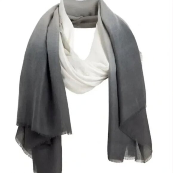 🚨 Carly Cushnie Ombre Scarf Horizon Gray - Picture 2 of 3